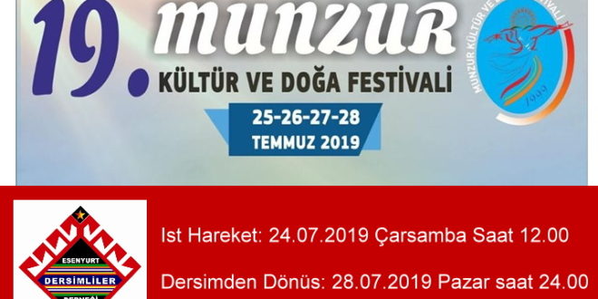 19. Munzur Doğa ve kültür festivali